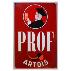 Prof Artois Bier Emaille Bord