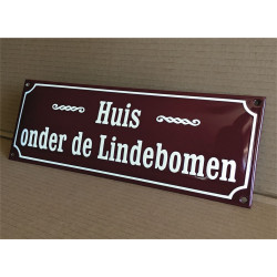 Emaille Straatnaambord Gebold 33x12cm