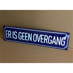 Emaille Straatnaambord Gebold 60x15cm