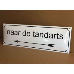 Emaille Straatnaambord Gebold 60x20cm