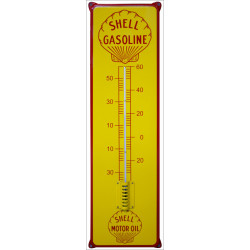 Thermometer 21x75cm met Oren Shell Gasoline