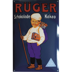 Rüger Hansi Schokolade Kakao Emaillebord 35x50cm