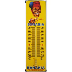 Banania Petit Déjeuner Familia Thermometer 21x75cm met Oren -  Emaille Kopie