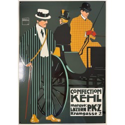 Confection Kehl Emaille Bord 50x70cm gebogen randen - Emaille Kopie