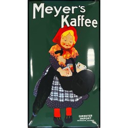 Meyer's Kaffee Emaille Bord 40x70cm gebold - Emaille Kopie