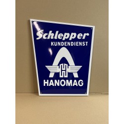 Schlepper Kundendienst Hanomag Automotive Emaille Bord 40x48,5cm