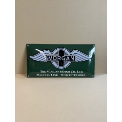 Morgan Automotive Emaille Bord 50x25cm gebold
