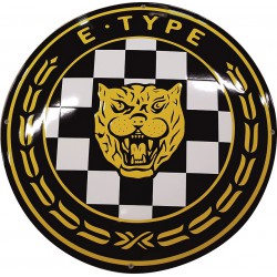 Jaguar E-Type Automotive Emaille Bord 50cm gebold