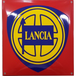 Lancia Automotive Emaille Bord 40cm gebold