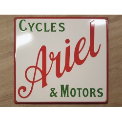 Ariel Cycles & Motors Automotive Emaille Bord 45x40cm gebogen Randen
