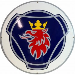 Scania Automotive Emaille Bord 50cm gebold