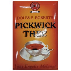 Pickwick Thee Douwe Egberts Emaille Bord 40x60cm - Emaille Kopie