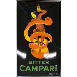 Bitter Campari Emaille Bord 60x100cm gebold - Emaille Kopie