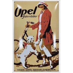 Opel Fahrräder Emaille Bord 40x60cm gebold - Emaille Kopie