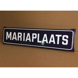 Emaille Straatnaambord Model Oor 60x15cm