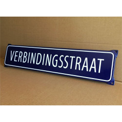 Emaille Straatnaambord Model Oor 70x15cm