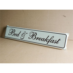 Emaille Straatnaambord Model Oor 80x15cm