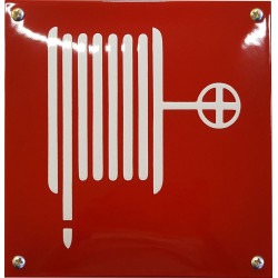 Veiligheids Bord Brandslang afbeelding Rood 20x20cm