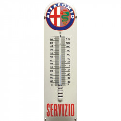 Alfa Romeo Emaille Thermometer 12x43cm
