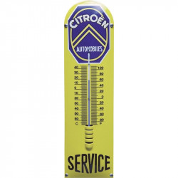 Emaille Thermometer met Citroen Logo 12x43cm