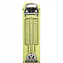 VW Dienst met Logo Emaille Thermometer 12x43cm